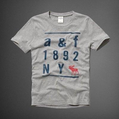 חולצה T לבן a&f גיל 5 - 12